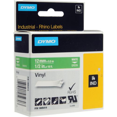 Dymo Rhino 1 2" Green Vinyl Labels