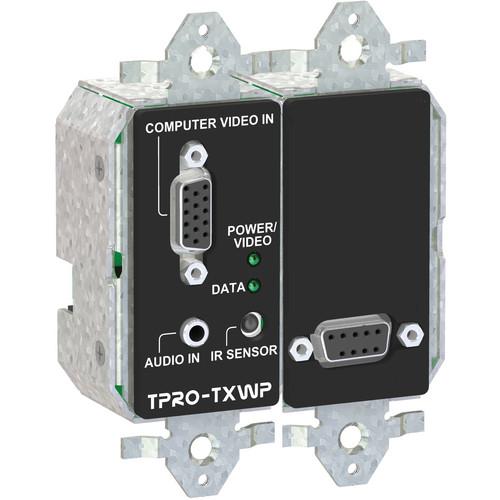 FSR TPRO-TXWPD-BLK 2-Gang Wall Plate Transmitter