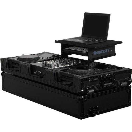 Odyssey Innovative Designs FZGS12CDJWBL Flight Zone Black Label Glide Style ATA Flight Case