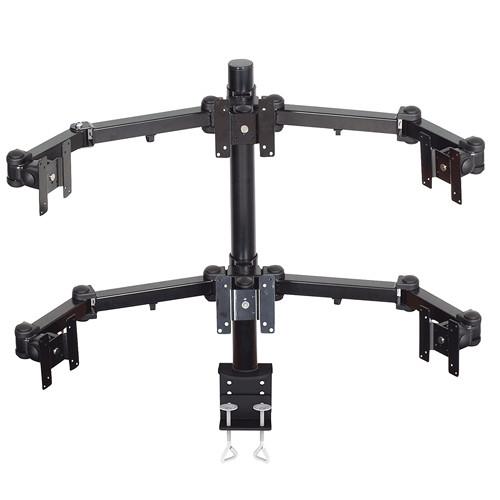 Premier Mounts MM-AC286 2 Triple Display Articulating Arms on 28" Pole