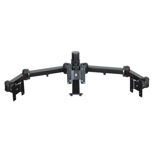 Premier Mounts MM-AE153 Triple Display Arm on 15" Pole with Extrusion Base