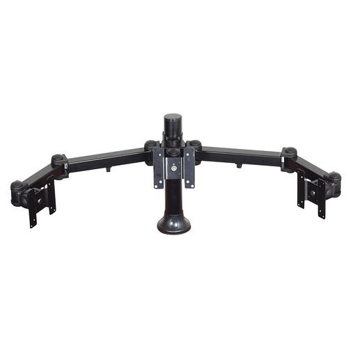 Premier Mounts MM-AH153 Triple Display Arm on 15" Pole with Grommet Base