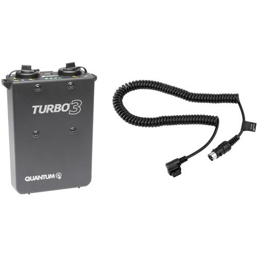 Quantum Instruments Turbo 3 Rechargeable Battery and Cable for Canon Kit