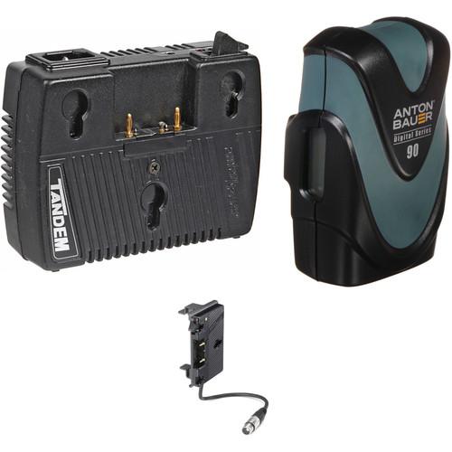 Anton Bauer Digital 90 with Power Supply Charger & Gold Mount Plate for ARRI LoCaster Kit