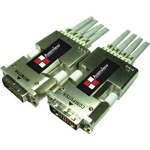 Avenview FO-DVI-1080LC-SET DVI Extender over Fiber Optic DVI Extension System