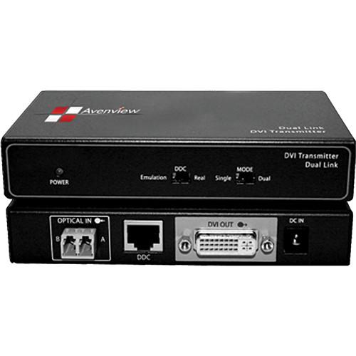 Avenview FO-DVI-DL-330X Dual Link DVI Extender over 2 LC Fiber Optic Cable