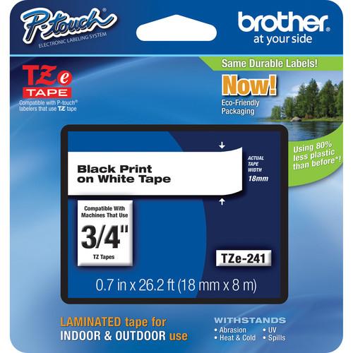Brother TZe241 Laminated Tape for P-Touch Labelers, Brother, TZe241, Laminated, Tape, P-Touch, Labelers