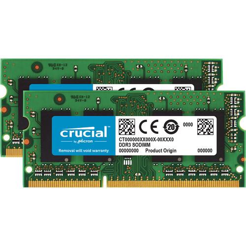 Crucial 8GB 204-pin SODIMM DDR3 PC3-10600 Memory Module Kit for Mac