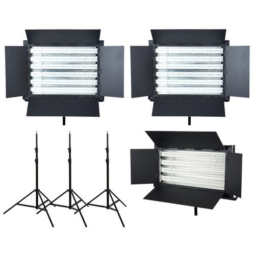 Flolight 1 x FL-220AWD 2 x FL-330AWD Fluorescent 3-Light Kit