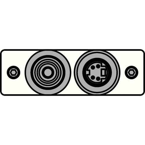 FSR IPS-V921S-WHT RCA to BNC-S-Video to S-Video Insert Plate