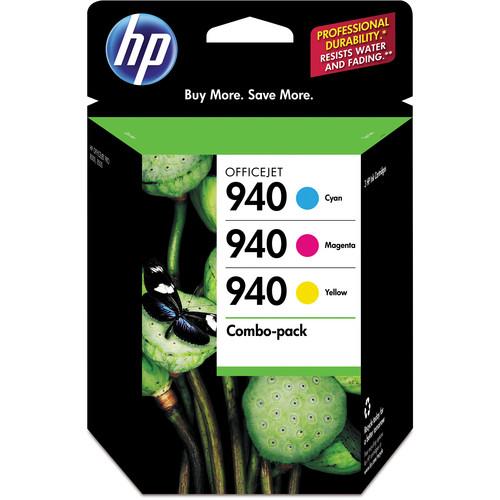 HP 940 Combo-pack Cyan Magenta Yellow Officejet Ink Cartridges