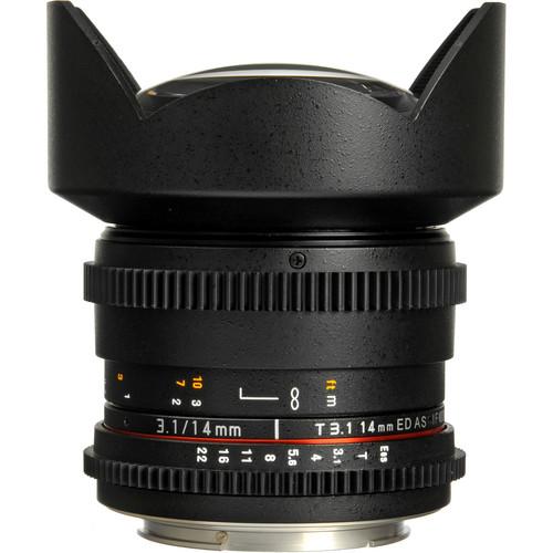 Rokinon 14mm T3.1 Cine ED AS IF UMC Lens for Canon EF Mount