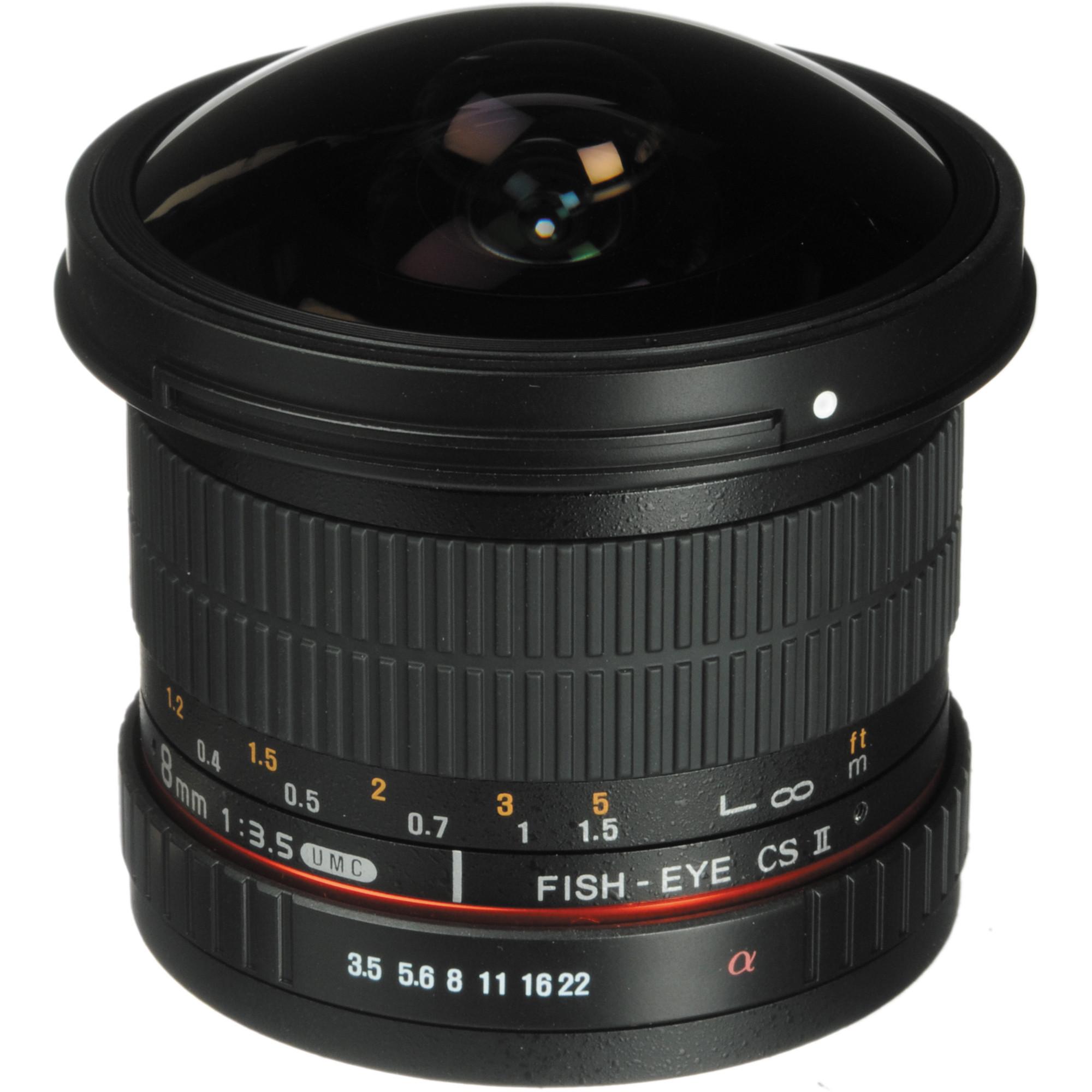 Rokinon 8mm f 3.5 HD Fisheye Lens with Removable Hood for Sony