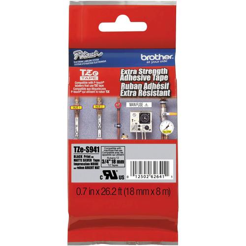 Brother TZeS941 Tape with Extra-Strength Adhesive for P-Touch Labelers