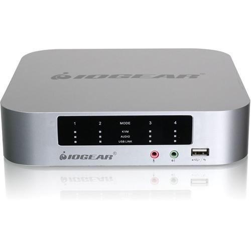 IOGEAR 4 Port DualView Mini DisplayPort KVMP Switch with Peripheral Sharing