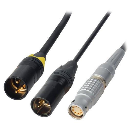 Laird Digital Cinema 12V & 24V Power Y-Cable - Lemo to XLR 4 3 - 2 ft