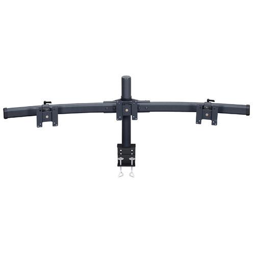 Premier Mounts MM-BC153 Triple Monitor Curved Bow on 15" Pole with Clamp Base