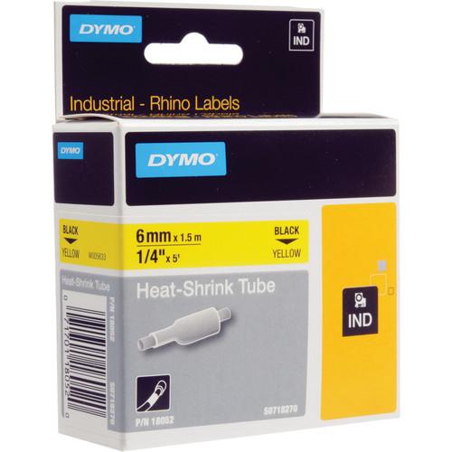 Dymo Yellow 1 4" Heat Shrink Tubes