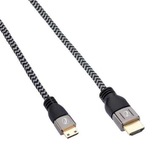Pearstone Active Braided High Speed Mini HDMI to HDMI Cable with Ethernet - 15