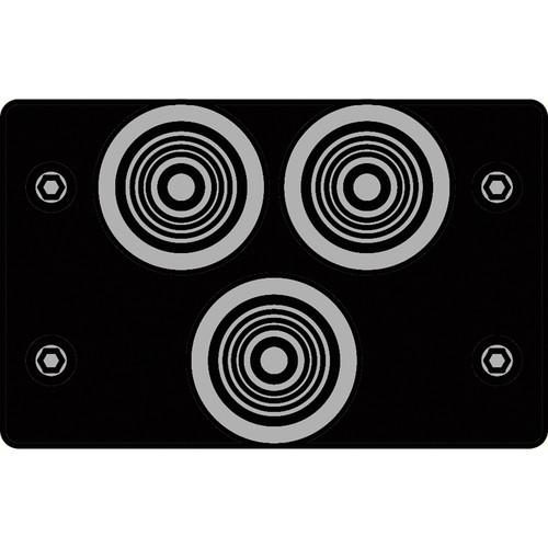 FSR IPS-V231D-BLK RCA to BNC Bulkhead Insert Plate