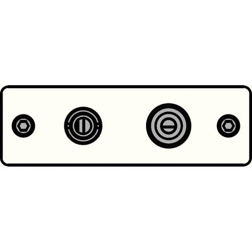 FSR IPS-V922S-WHT BNC to BNC-S-Video to S-Video Insert Plate