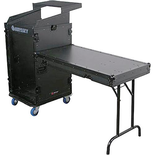 Odyssey Innovative Designs FZGS1116WDLXBL Flight Zone Glide Style Slanted Combo Rack Case