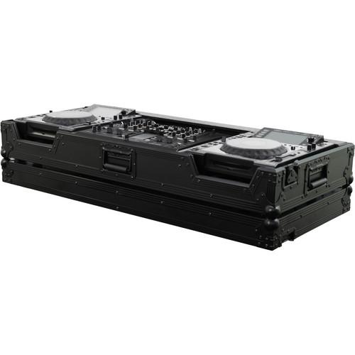 Odyssey Innovative Designs FZPI22000WBL Flight Zone Series DJ Coffin for a Pioneer DJM-2000 DJ Mixer and 2 Large Format Tabletop CD Digital Media Players