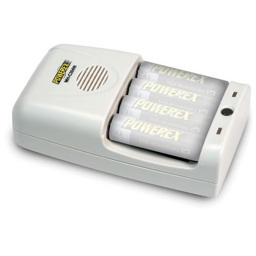 Powerex MH-C204W 1-Hour Worldwide Travel Conditioning Charger for AA AAA NiMH Batteries