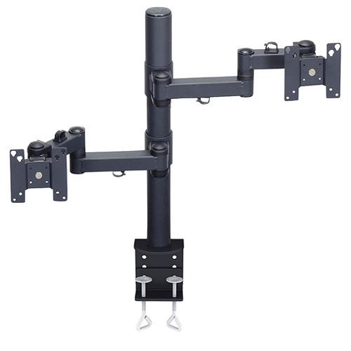 Premier Mounts MM-AC282 2 Single Display Articulating Arms on 28" Pole