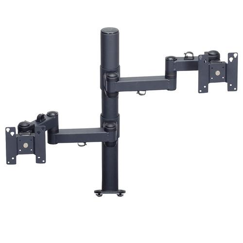 Premier Mounts MM-AE282 2 Single Display Arms on 28" Pole with Extrusion Base
