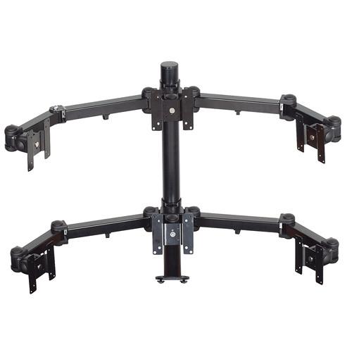 Premier Mounts MM-AE286 2 Triple Display Arms on 28" Pole with Extrusion Base
