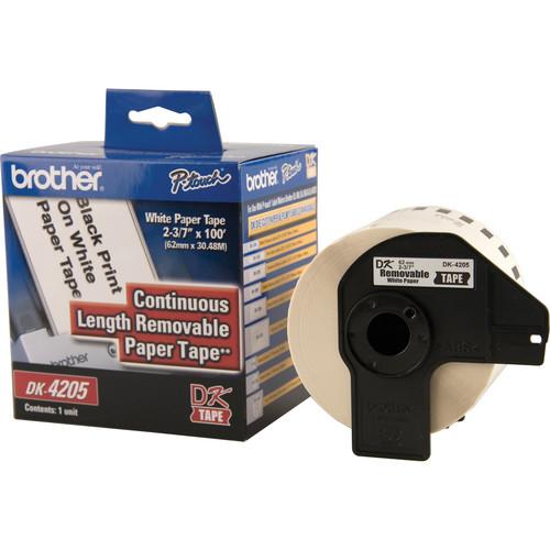 Brother DK4205 2.4" Black Print On White Tape