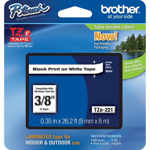 Brother TZe221 Laminated Tape for P-Touch Labelers