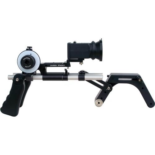 Cavision Shoulder Pad Package w Follow Focus & Viewfinder for DSLR Cameras