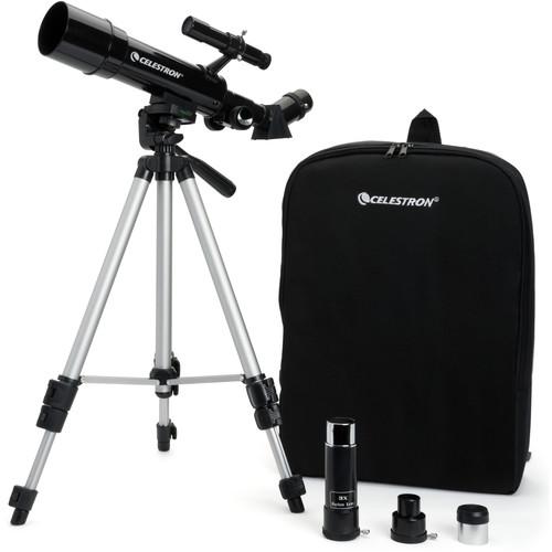 Celestron Travel Scope 50mm f 7.2 AZ Refractor Telescope Kit