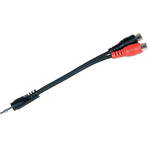 Comprehensive Stereo 3.5mm Mini Male to Two RCA Female Y-Cable - 6"