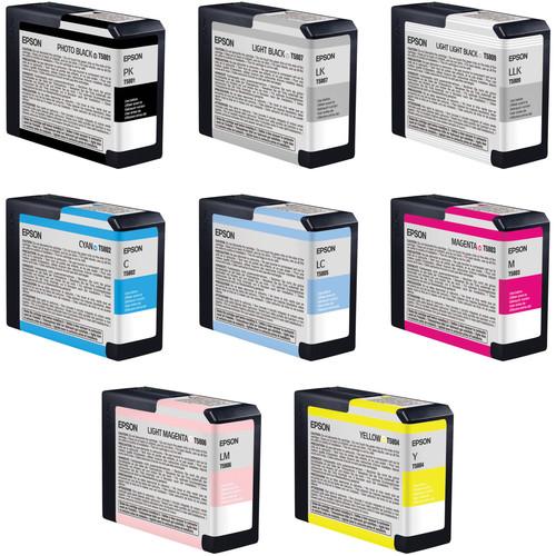 Epson Stylus Pro 3800 8-Cartridge Ink Set with Photo Black