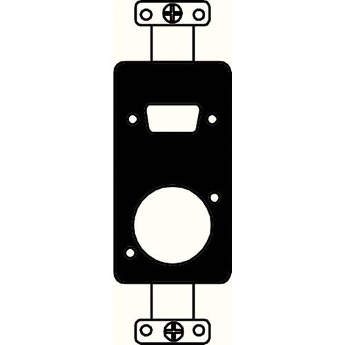 FSR SS-PDSXL-BLK Neutrik XLR & D-Sub Hole Plate