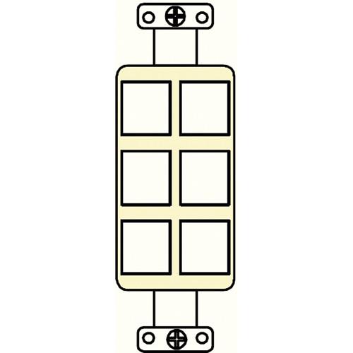 FSR SS-PORT6-IVO 6-Port Plate