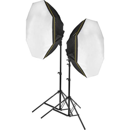 Impact Octacool-9 Fluorescent 2-Light Kit with Octabox