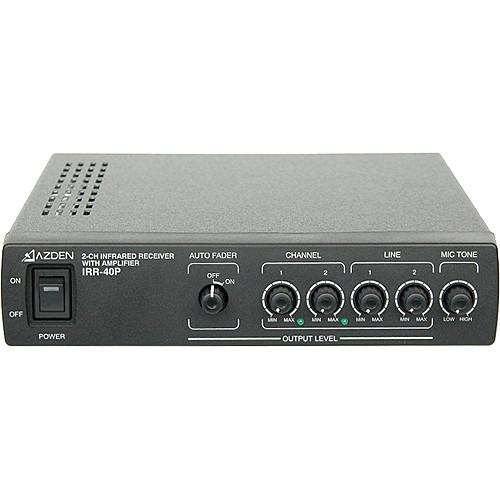 Azden IRR-40P 2-Channel Infrared Receiver with Amplifier