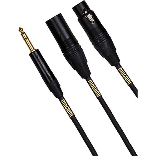 Mogami 1 4" TRS to Male Female XLR Gold Send Return Cable