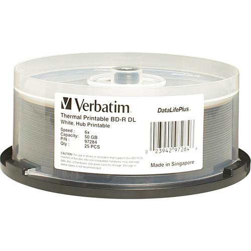Verbatim BD-R DL 50GB 6X DataLifePlus White Thermal Hub Printable