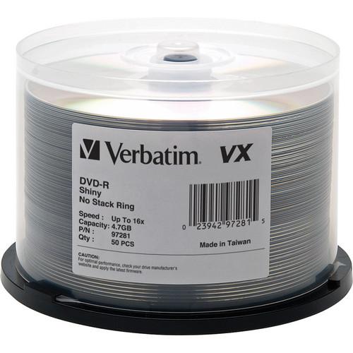 Verbatim VX Shiny Silver 4.7 GB DVD-Recordable Discs
