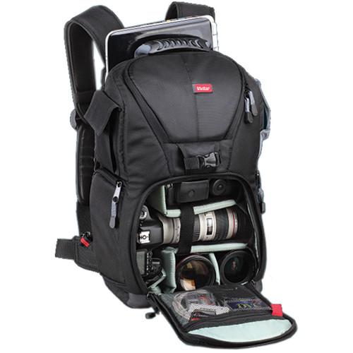 Vivitar DKS-25 Photo SLR Laptop Sling Backpack, Large