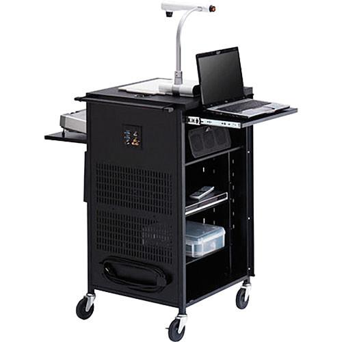 Bretford TCP23FF-BK Antimicrobial PAL Multimedia Cart With Electrical Assembly