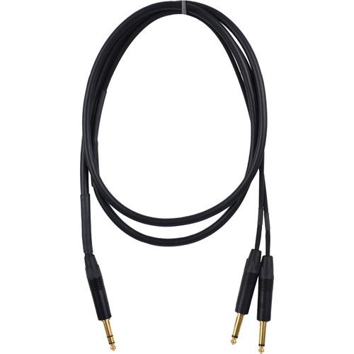 Mogami 1 4" TRS to Dual 1 4" TS Gold Send Return Cable
