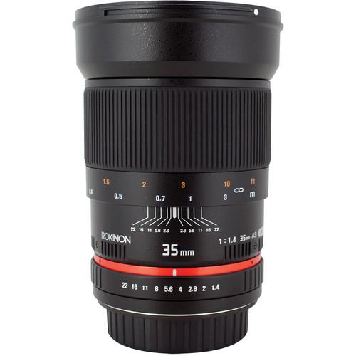 Rokinon 35mm f 1.4 AS UMC Lens for Nikon F