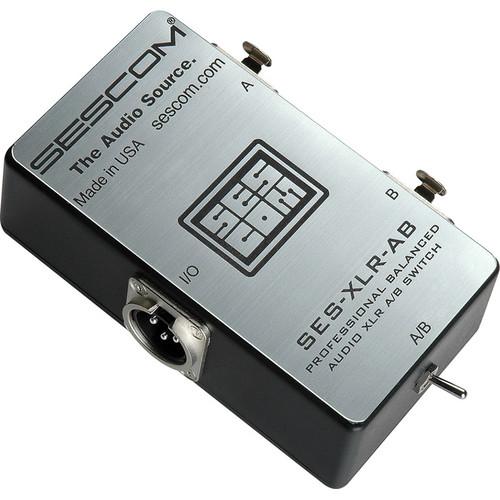 Sescom Balanced Audio Professional Grade XLR A B Passive Switch