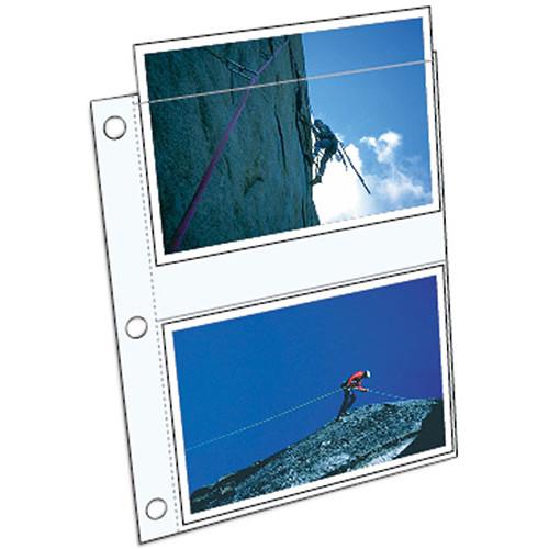 ClearFile Archival Elite Heavy Weight Print Page - Holds Four 5 x 7" Prints - Clear - 25 Pack